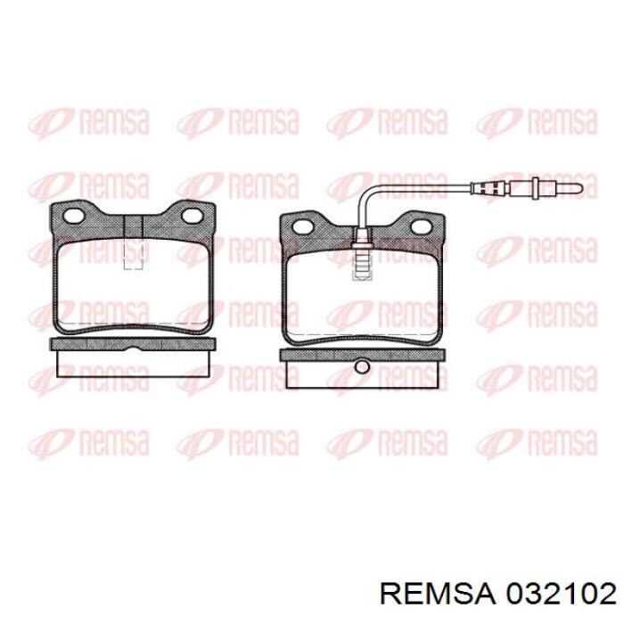 0321.02 Remsa pastillas de freno traseras