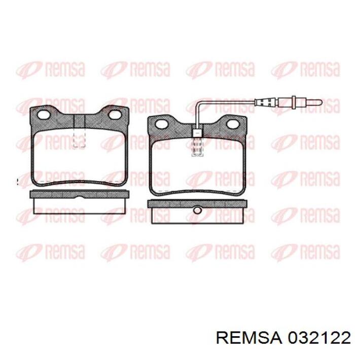 0321.22 Remsa pastillas de freno traseras