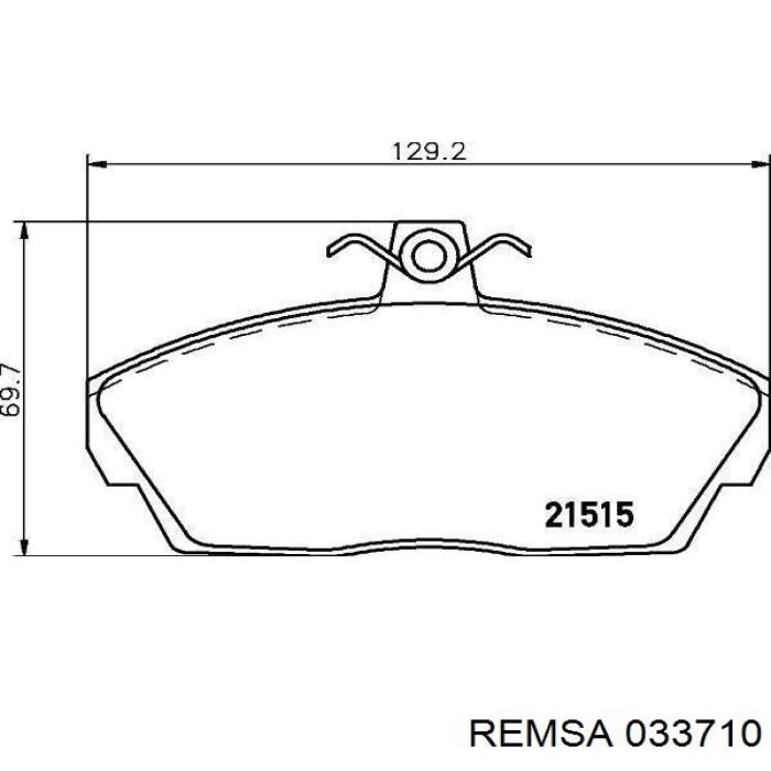 0337.10 Remsa pastillas de freno delanteras