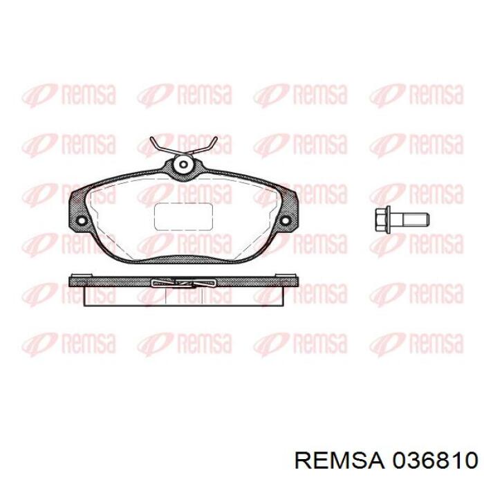 0368.10 Remsa pastillas de freno delanteras