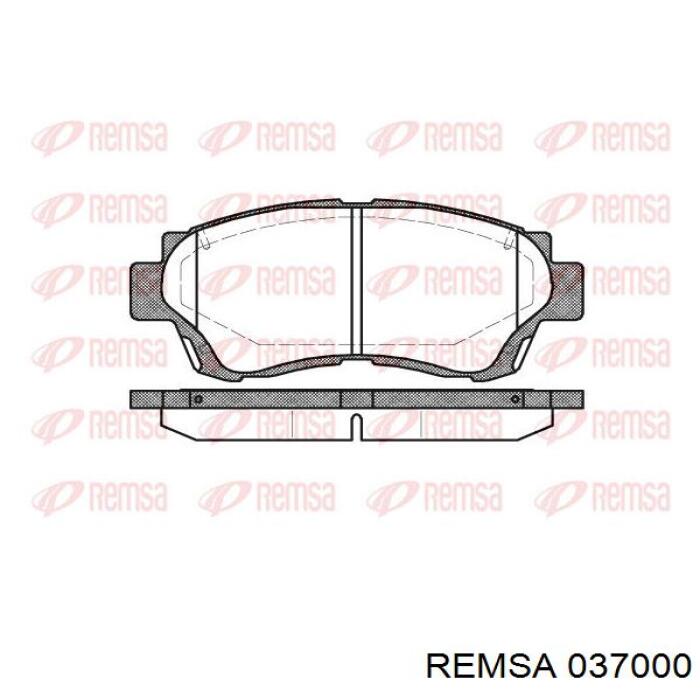 037000 Remsa pastillas de freno delanteras