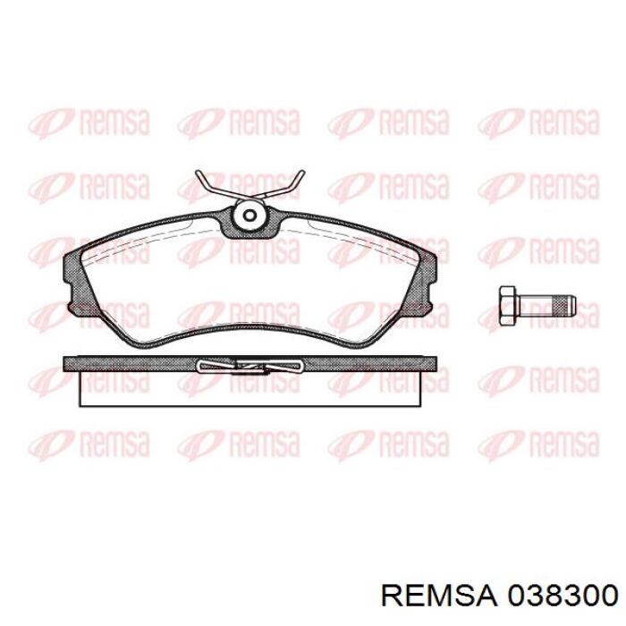 0383.00 Remsa pastillas de freno delanteras