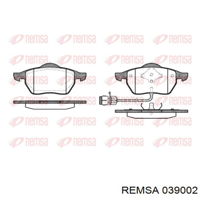 0390.02 Remsa pastillas de freno delanteras