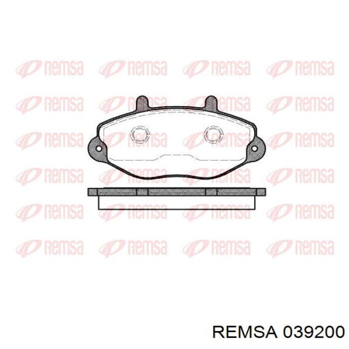 039200 Remsa pastillas de freno delanteras