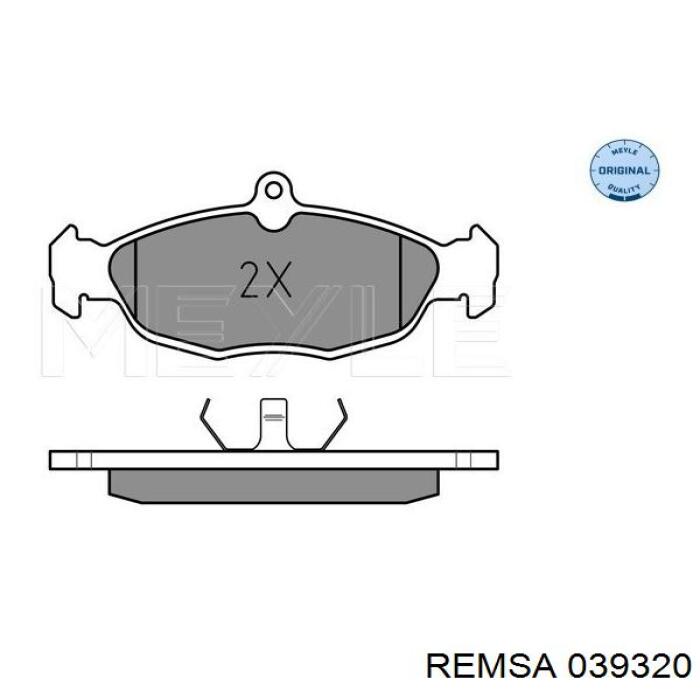 0393.20 Remsa pastillas de freno delanteras