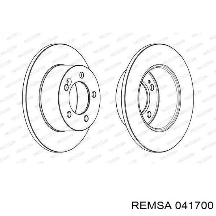 041700 Remsa pastillas de freno traseras