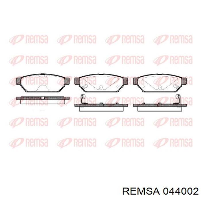 0440.02 Remsa pastillas de freno traseras