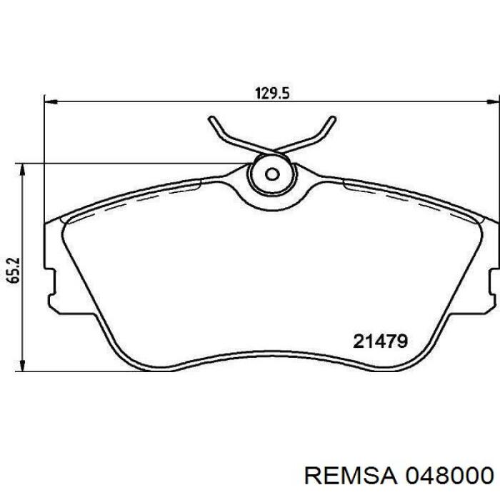 0480.00 Remsa pastillas de freno delanteras