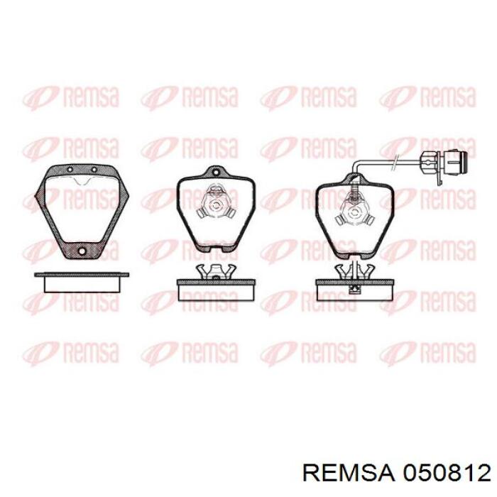 0508.12 Remsa pastillas de freno delanteras