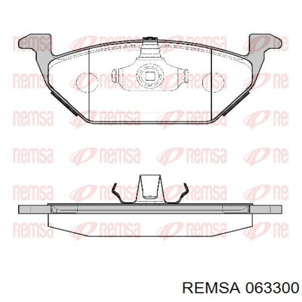 0633.00 Remsa pastillas de freno delanteras