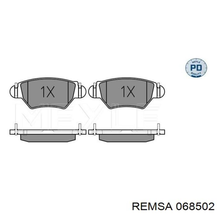 0685.02 Remsa pastillas de freno traseras