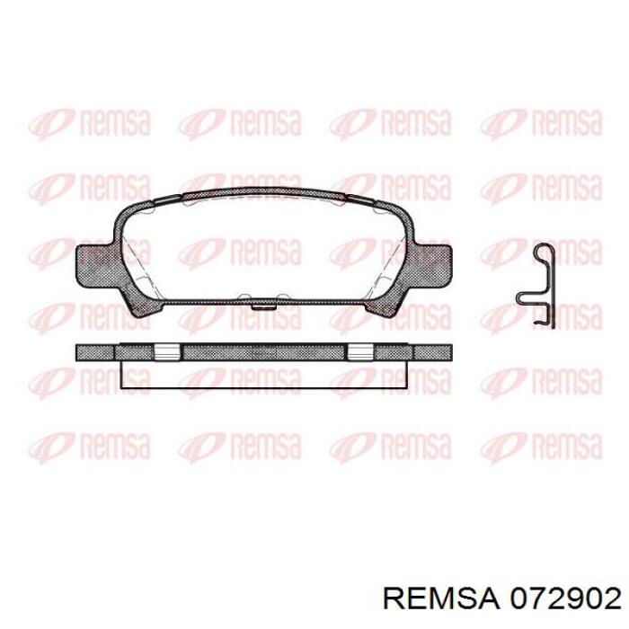 0729.02 Remsa pastillas de freno traseras