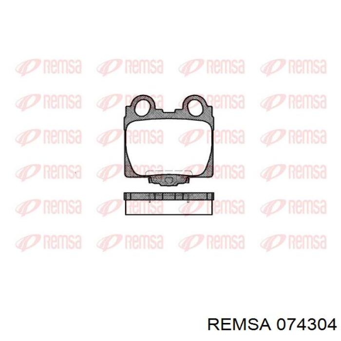 0743.04 Remsa pastillas de freno traseras