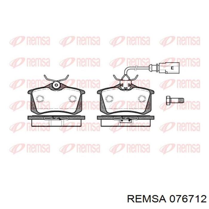 0767.12 Remsa pastillas de freno traseras