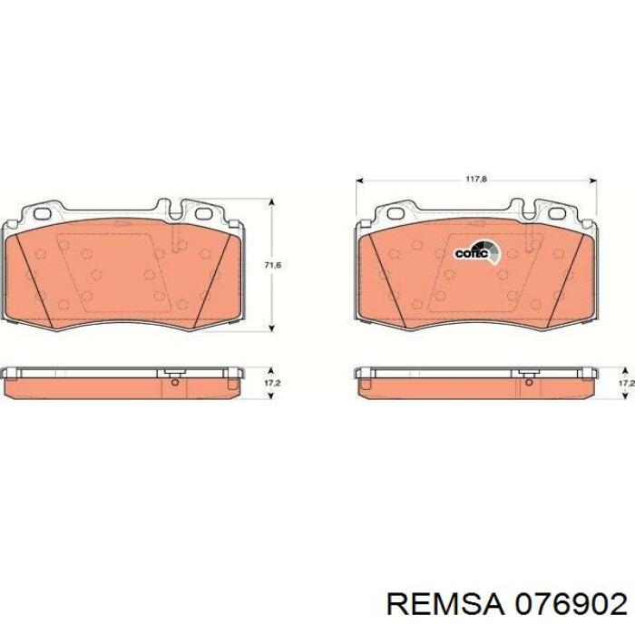 0769.02 Remsa pastillas de freno delanteras