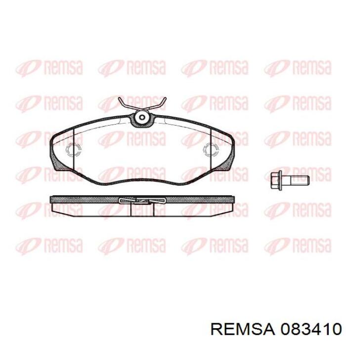 0834.10 Remsa pastillas de freno delanteras