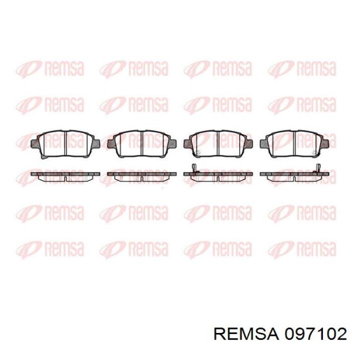 0971.02 Remsa pastillas de freno delanteras