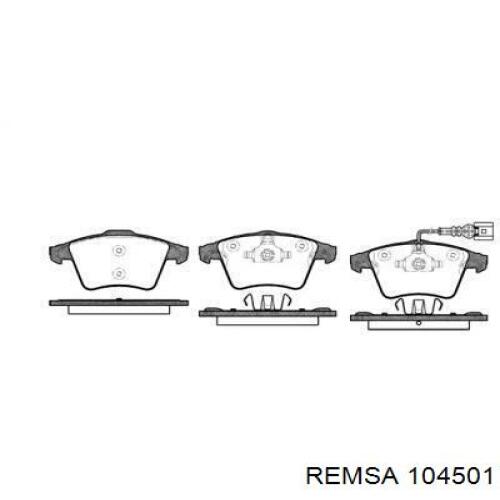 1045.01 Remsa pastillas de freno delanteras