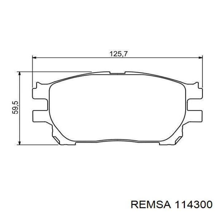 1143.00 Remsa pastillas de freno delanteras