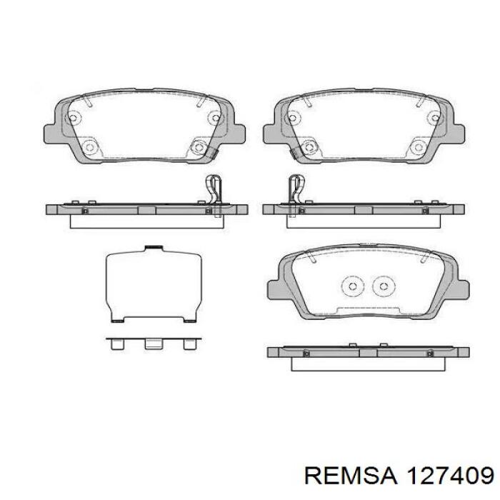 1274.09 Remsa pastillas de freno traseras