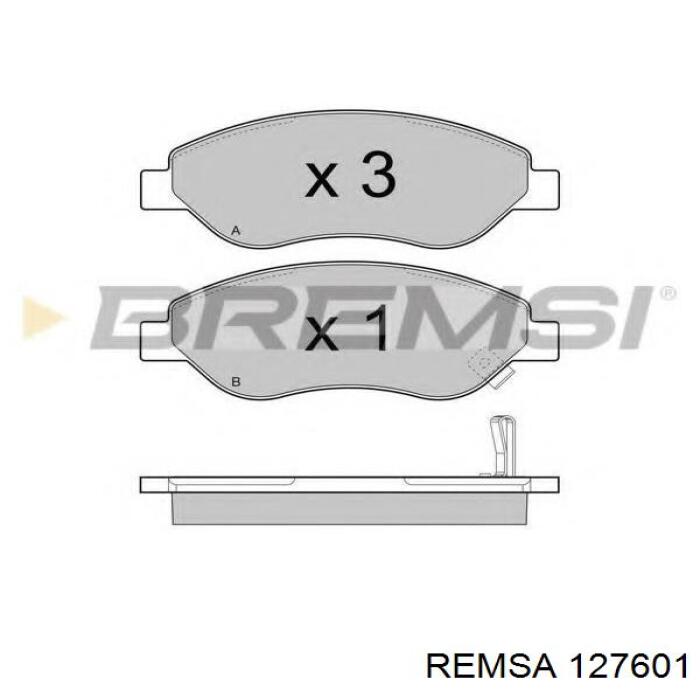 127601 Remsa pastillas de freno delanteras