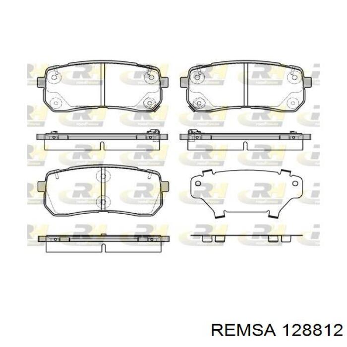 1288.12 Remsa pastillas de freno traseras