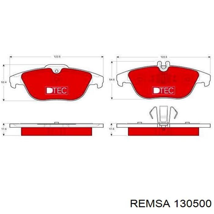 1305.00 Remsa pastillas de freno traseras