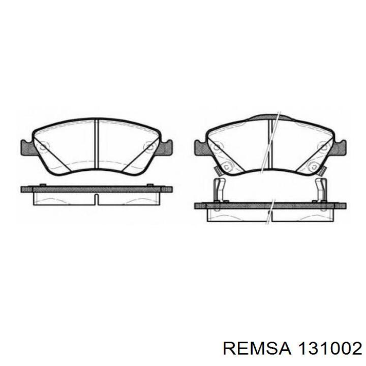 1310.02 Remsa pastillas de freno delanteras