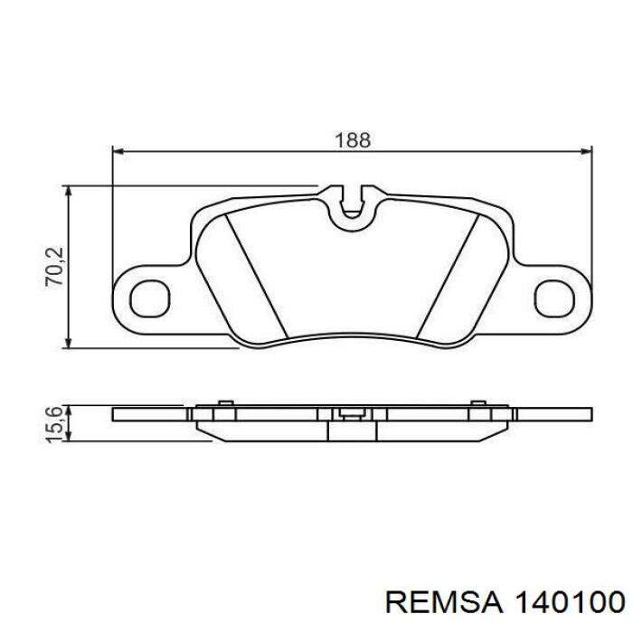 1401.00 Remsa pastillas de freno traseras