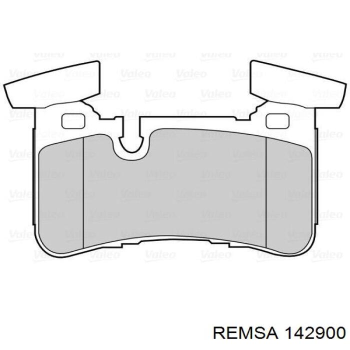 142900 Remsa pastillas de freno traseras