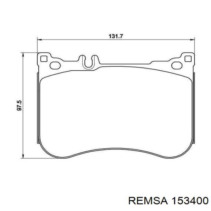 153400 Remsa pastillas de freno delanteras