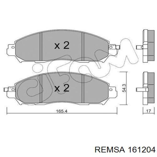 1612.04 Remsa pastillas de freno delanteras