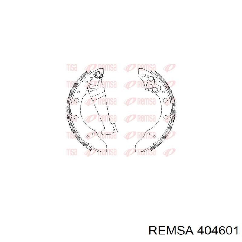4046.01 Remsa zapatas de frenos de tambor traseras