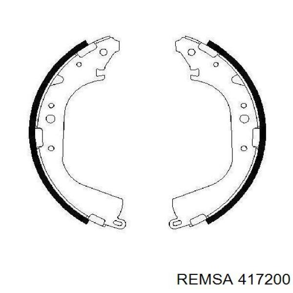 4172.00 Remsa zapatas de frenos de tambor traseras