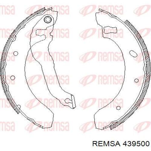 4395.00 Remsa zapatas de frenos de tambor traseras