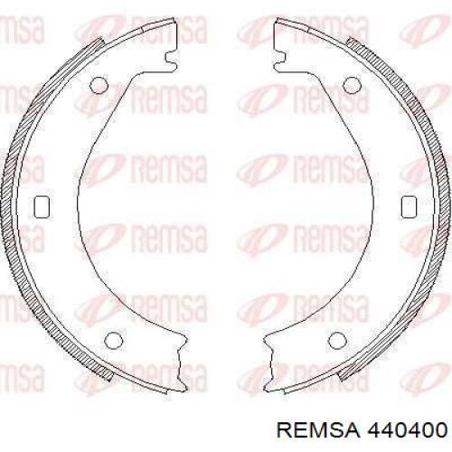 4404.00 Remsa juego de zapatas de frenos, freno de estacionamiento