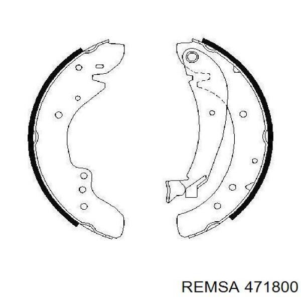 471800 Remsa zapatas de frenos de tambor traseras
