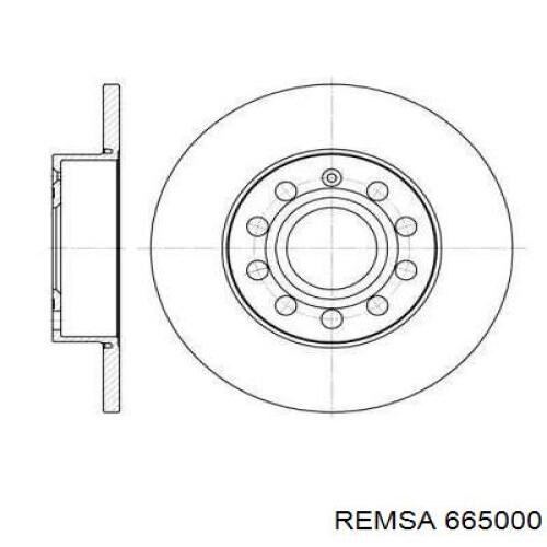 6650.00 Remsa disco de freno trasero