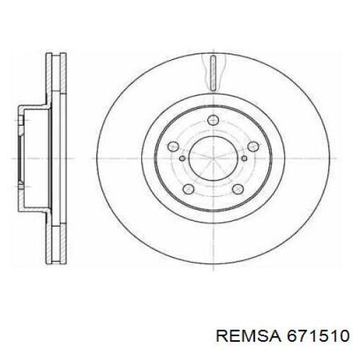 6715.10 Remsa freno de disco delantero