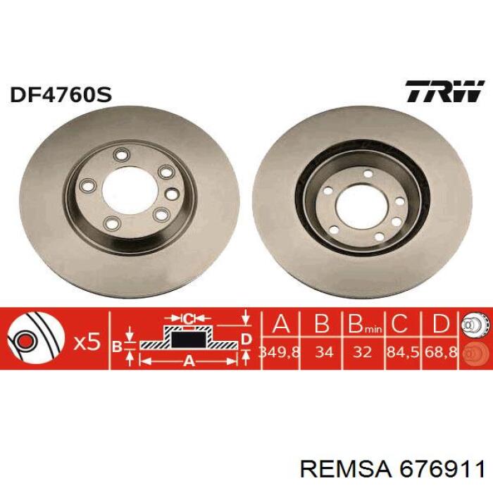 6769.11 Remsa freno de disco delantero