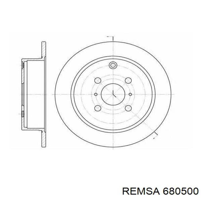 6805.00 Remsa disco de freno trasero