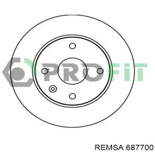 687700 Remsa disco de freno trasero