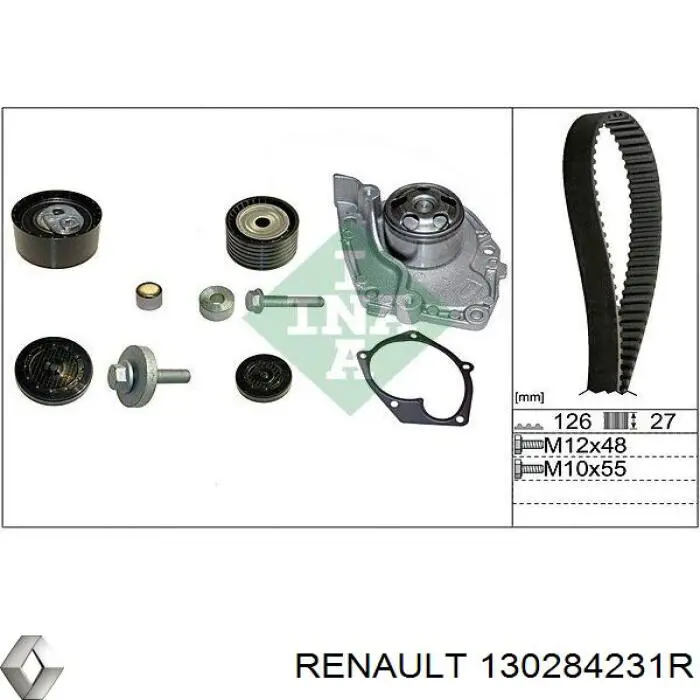 130284231R Renault (RVI) correa distribucion