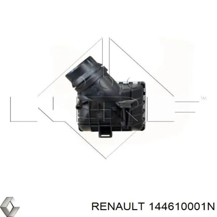 144610001N Renault (RVI) radiador de aire de admisión