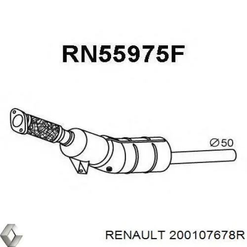  Filtro hollín/partículas, sistema escape para Renault Kangoo 2 