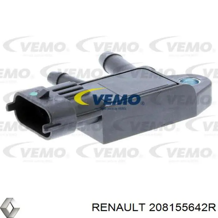 208155642R Renault (RVI) sensor de presion de escape