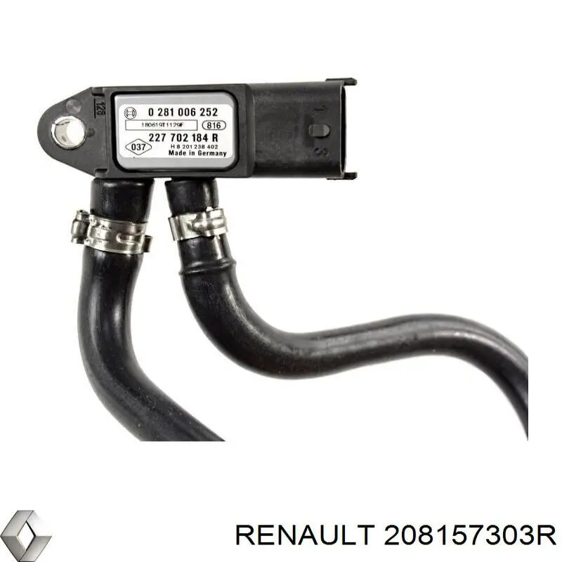 208157303R Renault (RVI) sensor de presion de escape