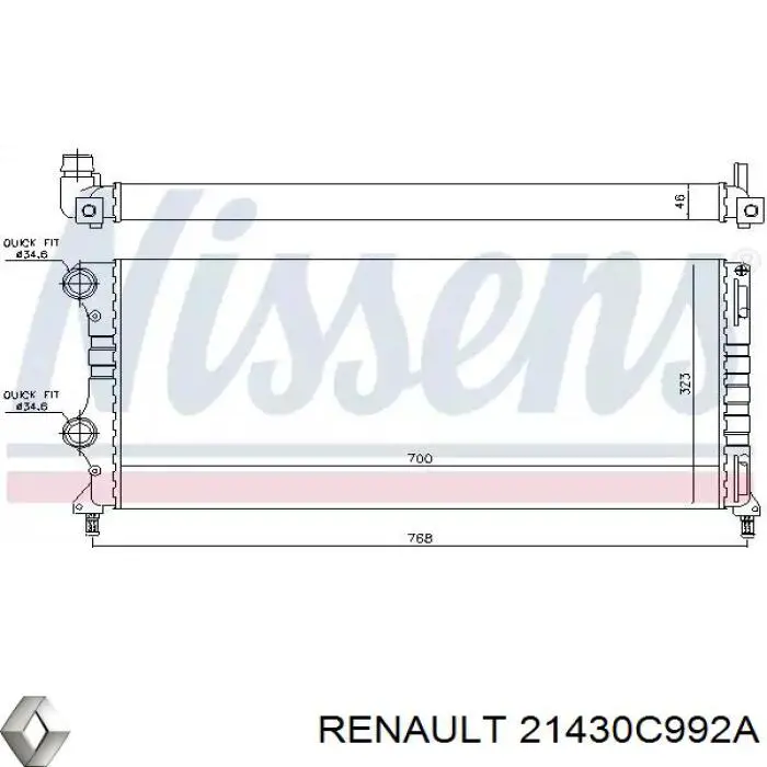 21430C992A Nissan 