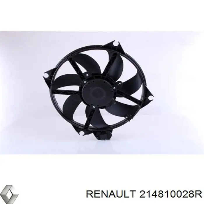 214810028R Renault (RVI) ventilador (rodete +motor refrigeración del motor con electromotor completo)