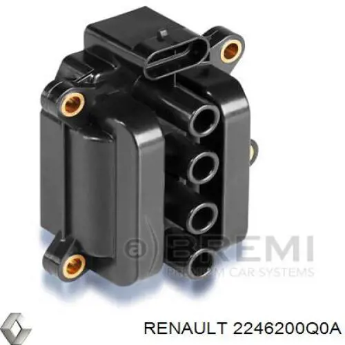 2246200Q0A Renault (RVI) bobina de encendido